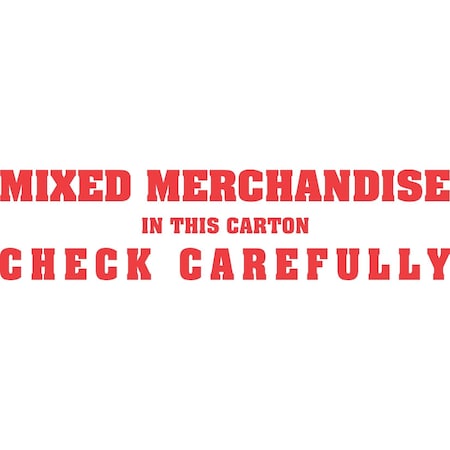 Decker Tape Products Label, DL1430, MIXED MERCHANDISE, 2" X 6" DL1430